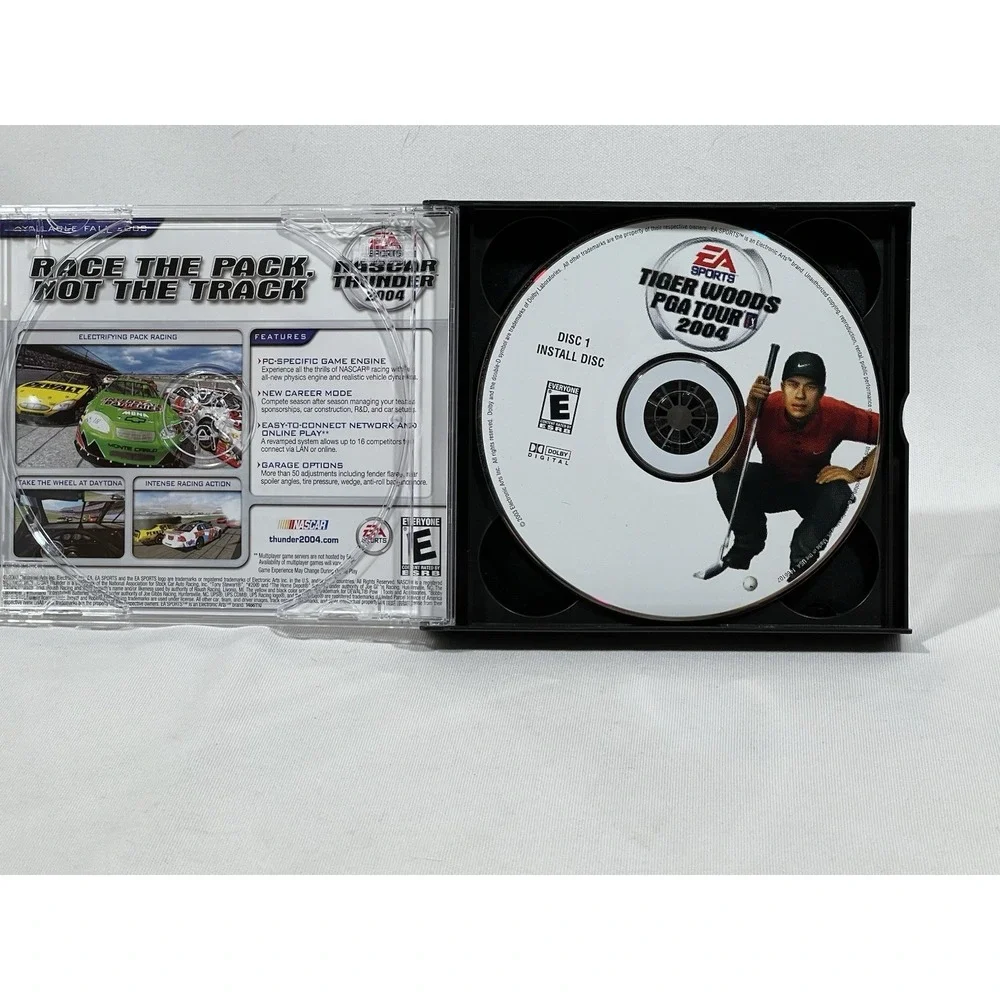 Tiger Woods PGA Tour 2004 PS2 Game Complete Tested Retro Toycore Golf Sports